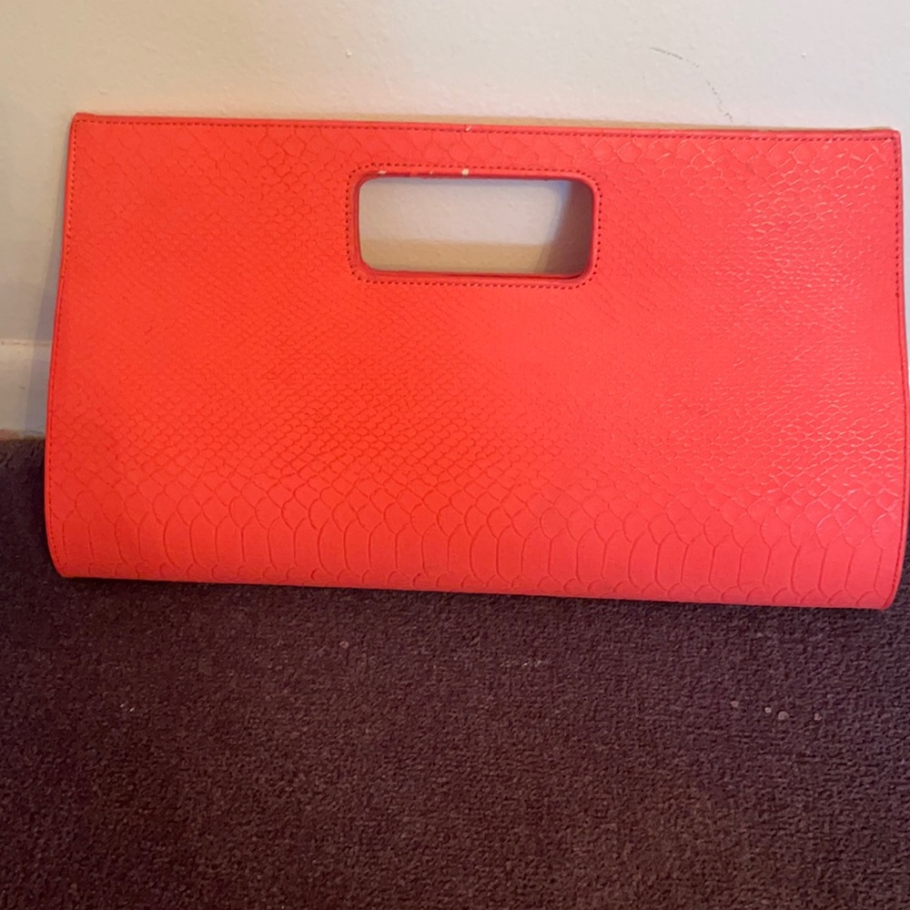 Large Orange Women’s Rectangular Cluth - image 1